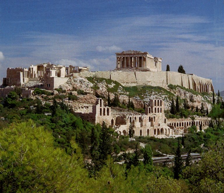 Ansicht der Akropolis
